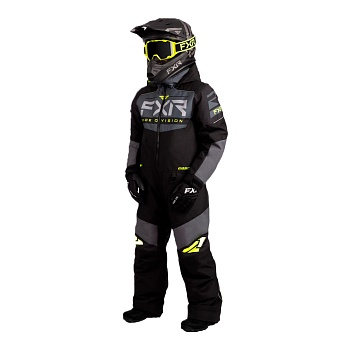 Комбинезон FXR Helium с утеплителем Black/Charcoal/Hi Vis