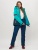 Горнолыжный костюм женский зеленого цвета 051911Z фото в интернет-магазине FrontFlip.Ru
