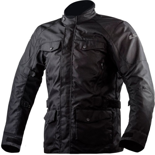 LS2 Мотокуртка METROPOLIS MAN JACKET черный фото в интернет-магазине FrontFlip.Ru