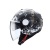 [CABERG] Мотошлем RIVIERA V3 FLORAL, цвет Черный Матовый/Белый Матовый/Золотой фото в интернет-магазине FrontFlip.Ru
