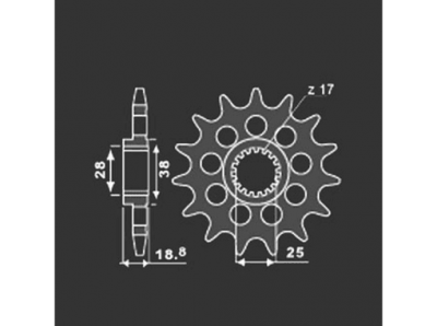 PBR Звезда передняя    2078-16 (704) фото в интернет-магазине FrontFlip.Ru