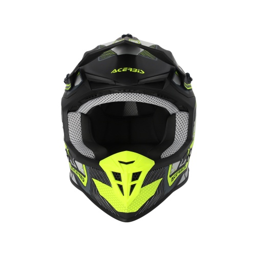 Шлем Acerbis LINEAR 22-06 Black/Fluo-Yellow фото в интернет-магазине FrontFlip.Ru