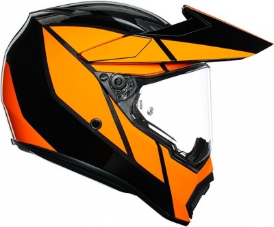 Шлем AGV AX-9 MULTI Trail Gunmetal/Orange фото в интернет-магазине FrontFlip.Ru
