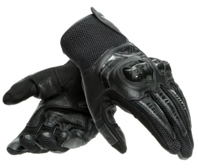 Перчатки кожаные Dainese MIG 3 UNISEX LEATHER GLOVES Black/Black фото в интернет-магазине FrontFlip.Ru