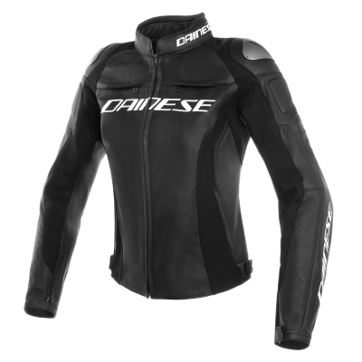 DAINESE RACING 3 LADY LEATHER JACKET - BLACK/BLACK/BLACK куртка кож жен фото в интернет-магазине FrontFlip.Ru