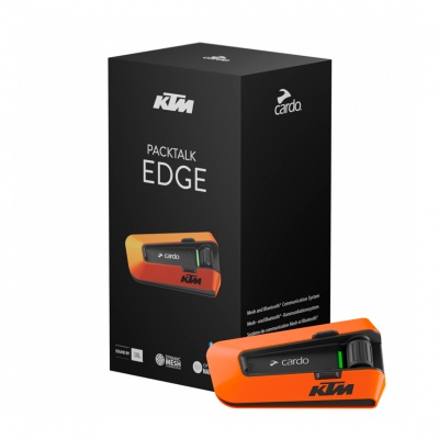 CARDO Мотогарнитура PACKTALK KTM EDGE - SINGLE фото в интернет-магазине FrontFlip.Ru