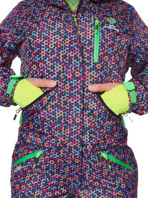 SNOW HEADQUARTER Горнолыжный комбинезон женский B-8871 ОРАНЖЕВЫЙ фото в интернет-магазине FrontFlip.Ru