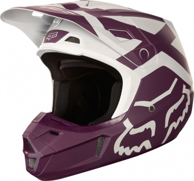 Мотошлем Fox V2 Preme Helmet Purple фото в интернет-магазине FrontFlip.Ru