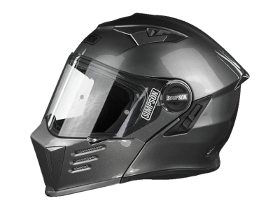 SIMPSON Шлем DARKSOME GUNMETAL фото в интернет-магазине FrontFlip.Ru