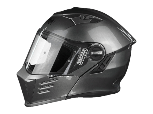 SIMPSON Шлем DARKSOME GUNMETAL фото в интернет-магазине FrontFlip.Ru