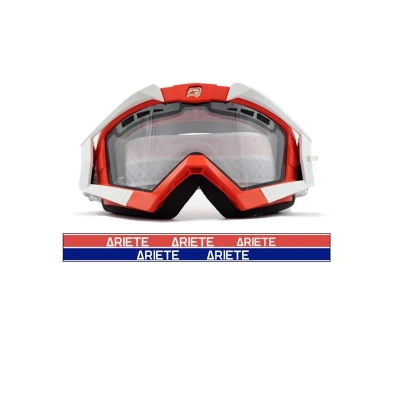 ARIETE Кроссовые очки (маска) RC FLOW RED, CLEAR DOUBLE VENTILATED LENS (moto parts) фото в интернет-магазине FrontFlip.Ru