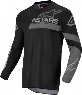 ALPINESTARS Джерси детская YOUTH RACER GRAPHITE JERSEY черно-темно-серый, 111 фото в интернет-магазине FrontFlip.Ru