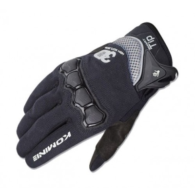 Перчатки Komine GK-162 Black фото в интернет-магазине FrontFlip.Ru