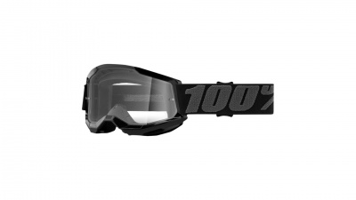 Очки подростковые 100% strata 2 junior goggle black / clear lens фото в интернет-магазине FrontFlip.Ru