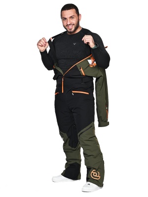 SNOW HEADQUARTER Горнолыжный комбинезон мужской A-89007 Хаки фото в интернет-магазине FrontFlip.Ru