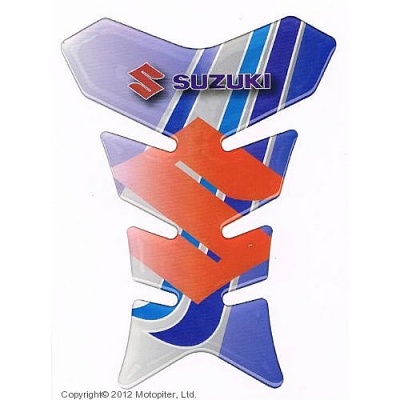 IXS Наклейка на бак Suzuki синяя фото в интернет-магазине FrontFlip.Ru