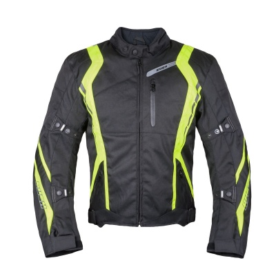 [RUSH] Мотокуртка STANCE текстиль, цвет Черный/Желтый фото в интернет-магазине FrontFlip.Ru