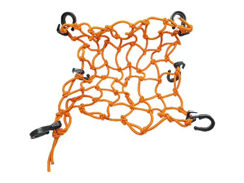 REXWEAR Багажная сетка оранж.пласт.крючки 40*40см фото в интернет-магазине FrontFlip.Ru