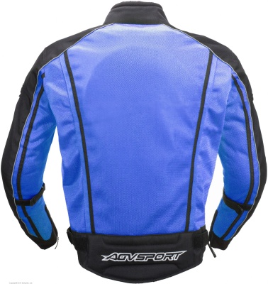 AGVSPORT Мотоциклетная летняя куртка SOLARE синяя фото в интернет-магазине FrontFlip.Ru