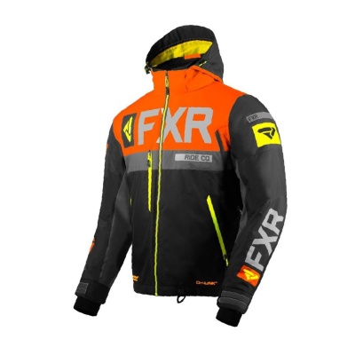 Куртка FXR Helium X с утепленной вставкой Black/Orange/Hi Vis/Char фото в интернет-магазине FrontFlip.Ru