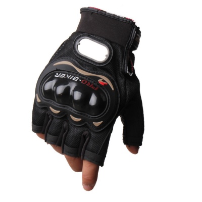 Перчатки Pro-Biker MCS-04 (БЕЗ ПАЛЬЦЕВ) Black фото в интернет-магазине FrontFlip.Ru