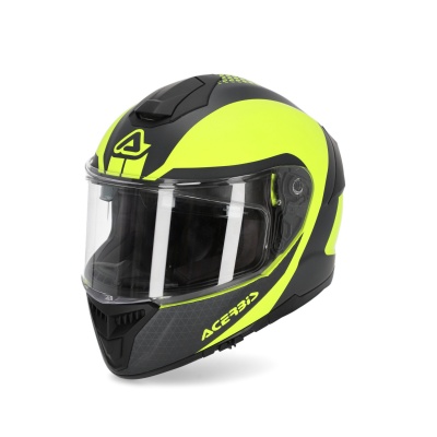 Мотошлем Acerbis KRAPON fluo-yellow/black фото в интернет-магазине FrontFlip.Ru