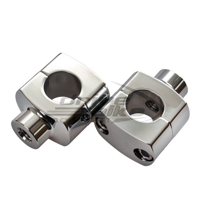 [EMGO] Стойки руля SHORT RISERS 1'', цвет Хром фото в интернет-магазине FrontFlip.Ru