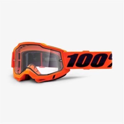 Очки 100% Accuri 2 Enduro Goggle Orange / Clear Dual Lens (50221-501-05) фото в интернет-магазине FrontFlip.Ru