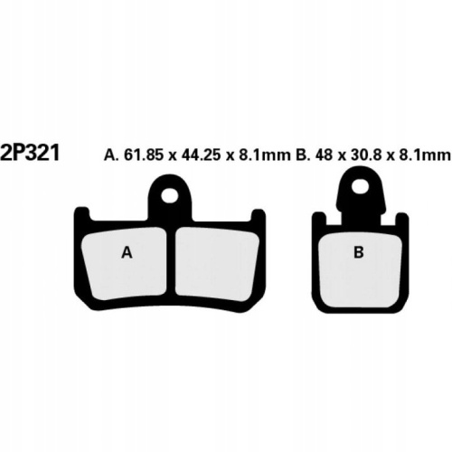 NISSIN Тормозные колодки  2P-321ST  (277) фото в интернет-магазине FrontFlip.Ru
