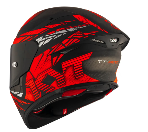 [KYT] Мотошлем TT-REVO COMBUSTION ORANGE, цвет Красный Матовый фото в интернет-магазине FrontFlip.Ru