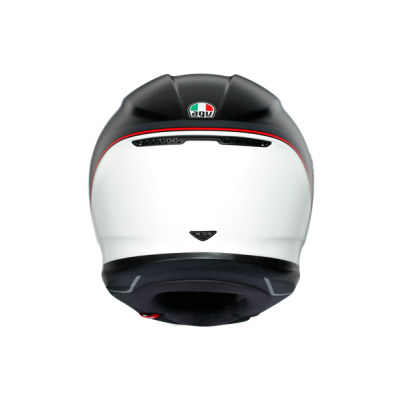 Шлем AGV K-6 MULTI Minimal Pure Matt Black/White/Red фото в интернет-магазине FrontFlip.Ru