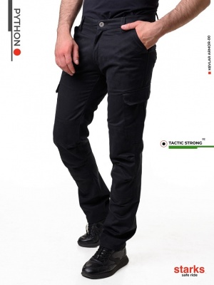STARKS Мотоштаны PYTHON TACTIC STRONG Черный фото в интернет-магазине FrontFlip.Ru