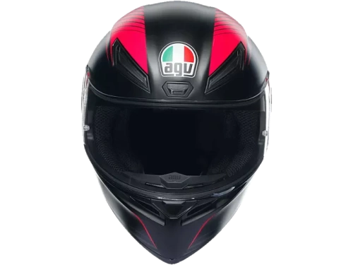 AGV Шлем K-1 E2206 WARMUP BLACK/PINK фото в интернет-магазине FrontFlip.Ru