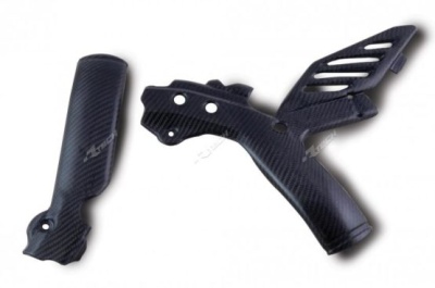 RTech Защита рамы карбоновая SX/SXF125-450 11-15 # EXC/EXCF125-500 12-16 (moto parts) фото в интернет-магазине FrontFlip.Ru