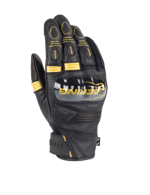 Перчатки кожаные Bering AXEL Black/Gold фото в интернет-магазине FrontFlip.Ru