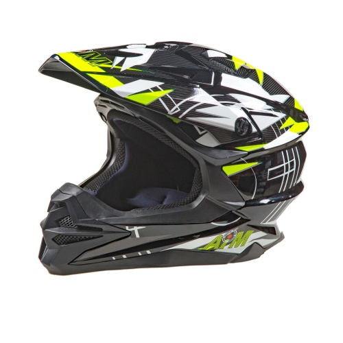 Шлем AiM JK803S Yellow/Black фото в интернет-магазине FrontFlip.Ru