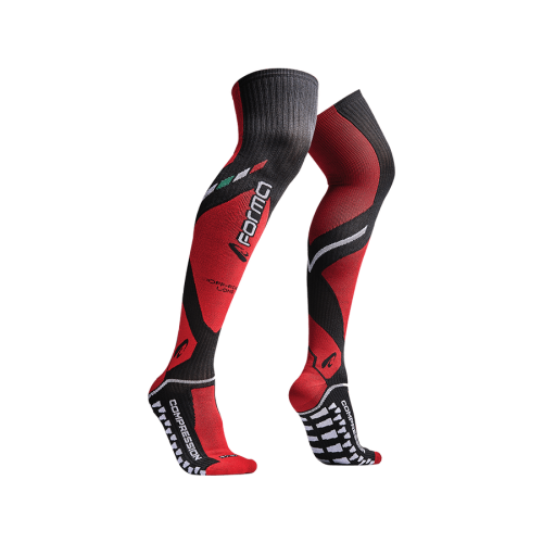 FORMA OFF-ROAD COMPRESSION LONG SOCK bl/red фото в интернет-магазине FrontFlip.Ru