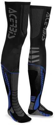 Гольфы кроссовые Acerbis X-LEG PRO Black/Blue фото в интернет-магазине FrontFlip.Ru