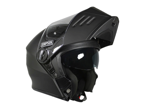 SIMPSON Шлем DARKSOME MATT BLACK фото в интернет-магазине FrontFlip.Ru