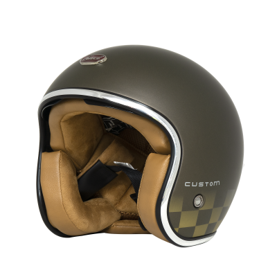 Шлем Beon B-108 MATT BRONZE/GOLD фото в интернет-магазине FrontFlip.Ru