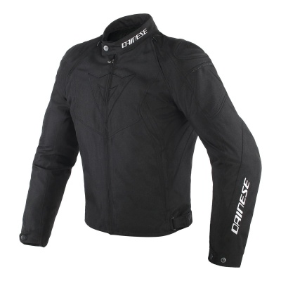 DAINESE AVRO D2 TEX JACKET - BLACK/BLACK/BLACK куртка тек муж фото в интернет-магазине FrontFlip.Ru