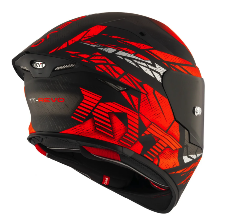 [KYT] Мотошлем TT-REVO COMBUSTION ORANGE, цвет Красный Матовый фото в интернет-магазине FrontFlip.Ru