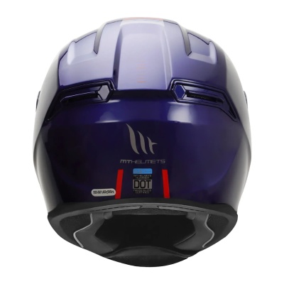 Шлем MT HUMMER SOLID A7 Gloss Blue фото в интернет-магазине FrontFlip.Ru