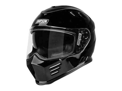 SIMPSON Шлем VENOM GLOSS BLACK фото в интернет-магазине FrontFlip.Ru