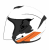 Шлем открытый со стеклом ATAKI JK526 Fusion , оранжевый/белый/черный матовый фото в интернет-магазине FrontFlip.Ru