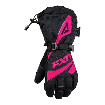 Перчатки FXR Fusion с утеплителем Black/Fuchsia