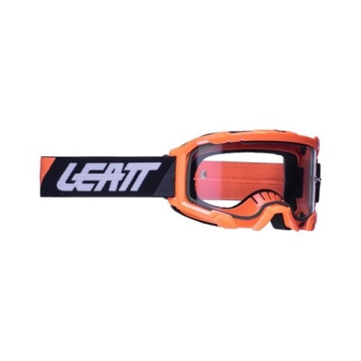 Очки Leatt Velocity 4.5 Neon Orange Clear 83% (8022010500) фото в интернет-магазине FrontFlip.Ru