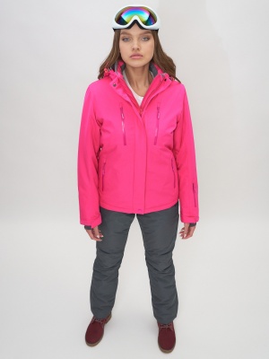Горнолыжный костюм женский розового цвета 051895R фото в интернет-магазине FrontFlip.Ru