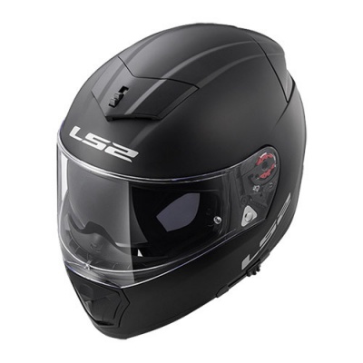 LS2 Мотошлем FF390 BREAKER SOLID черный матовый фото в интернет-магазине FrontFlip.Ru