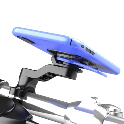 Держатель для телефона на руль Moto Holder синий фото в интернет-магазине FrontFlip.Ru